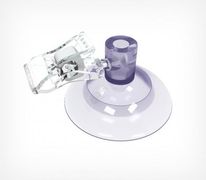 Присоска с прищепкой SC-CLAMP — усиленная силиконовая присоска с двумя контурами крепления с малой прищепкой для табличек толщиной до 10 мм